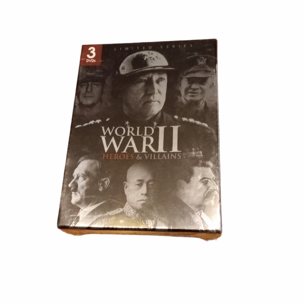 World War II Heroes & Villains  3 DVD boxed set NEW SEALED. Bundle For Discount